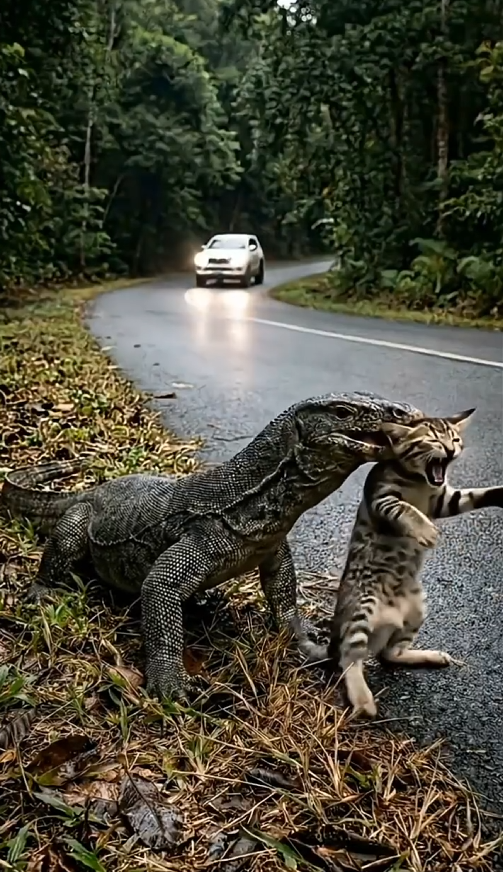 M1501002_Brave Man Rescues Helpless Kitten Dangerous Predator_part2